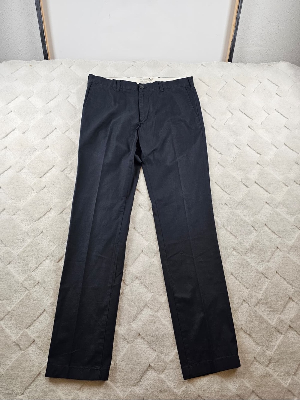 Club Monaco Chino Pants Mens 31x32 Black Flat Front Preppy Casual